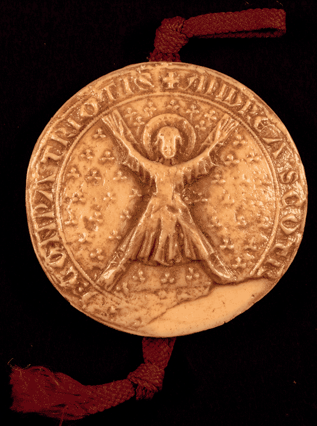 Image shows the seal of the Guardians of Scotland. National Records of Scotland reference: RH17/1/17